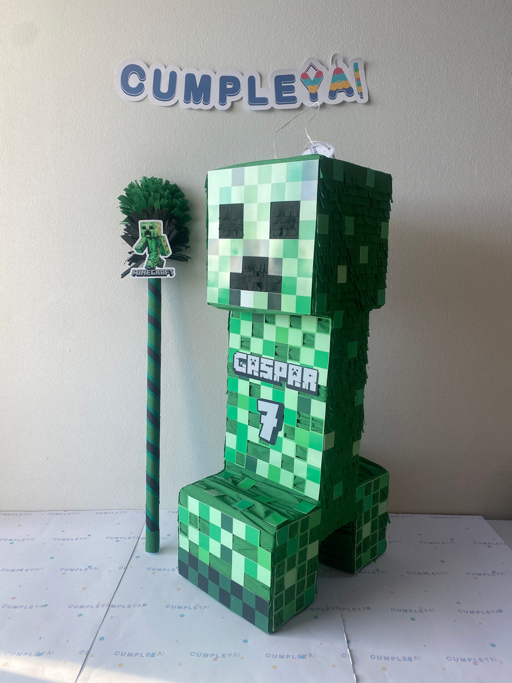 PIÑATA CREEPER DE MINECRAFT 60CM PREMIUM
