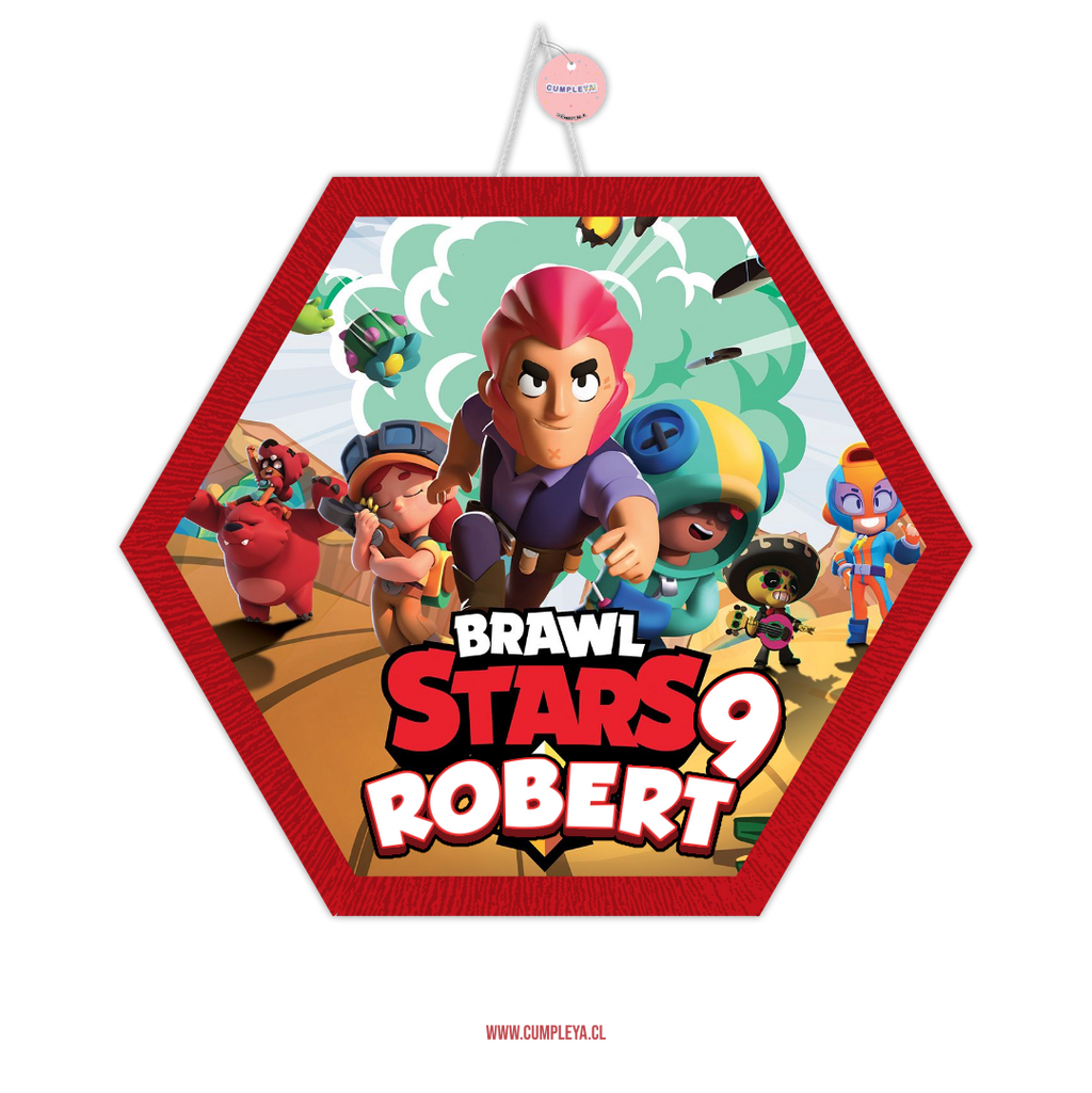 PIÑATA BRAWL STARS HEXAGONAL EXPRÉS 40CM