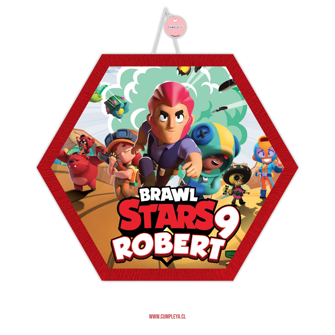 PIÑATA BRAWL STARS HEXAGONAL EXPRÉS 40CM