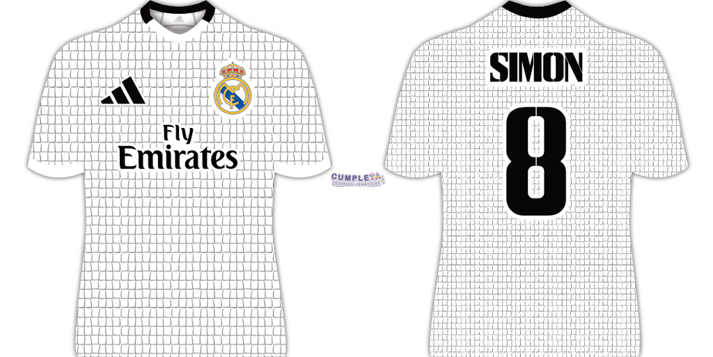 PIÑATA CAMISA REAL MADRID 60CM PREMIUM