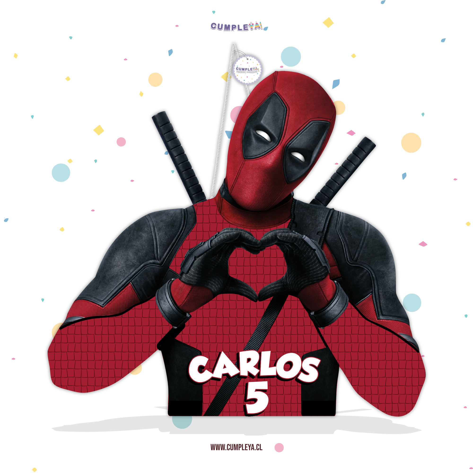 PIÑATA DEADPOOL 60CM PREMIUM