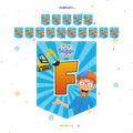 BANDERIN FELIZ CUMPLEAÑOS BLIPPI