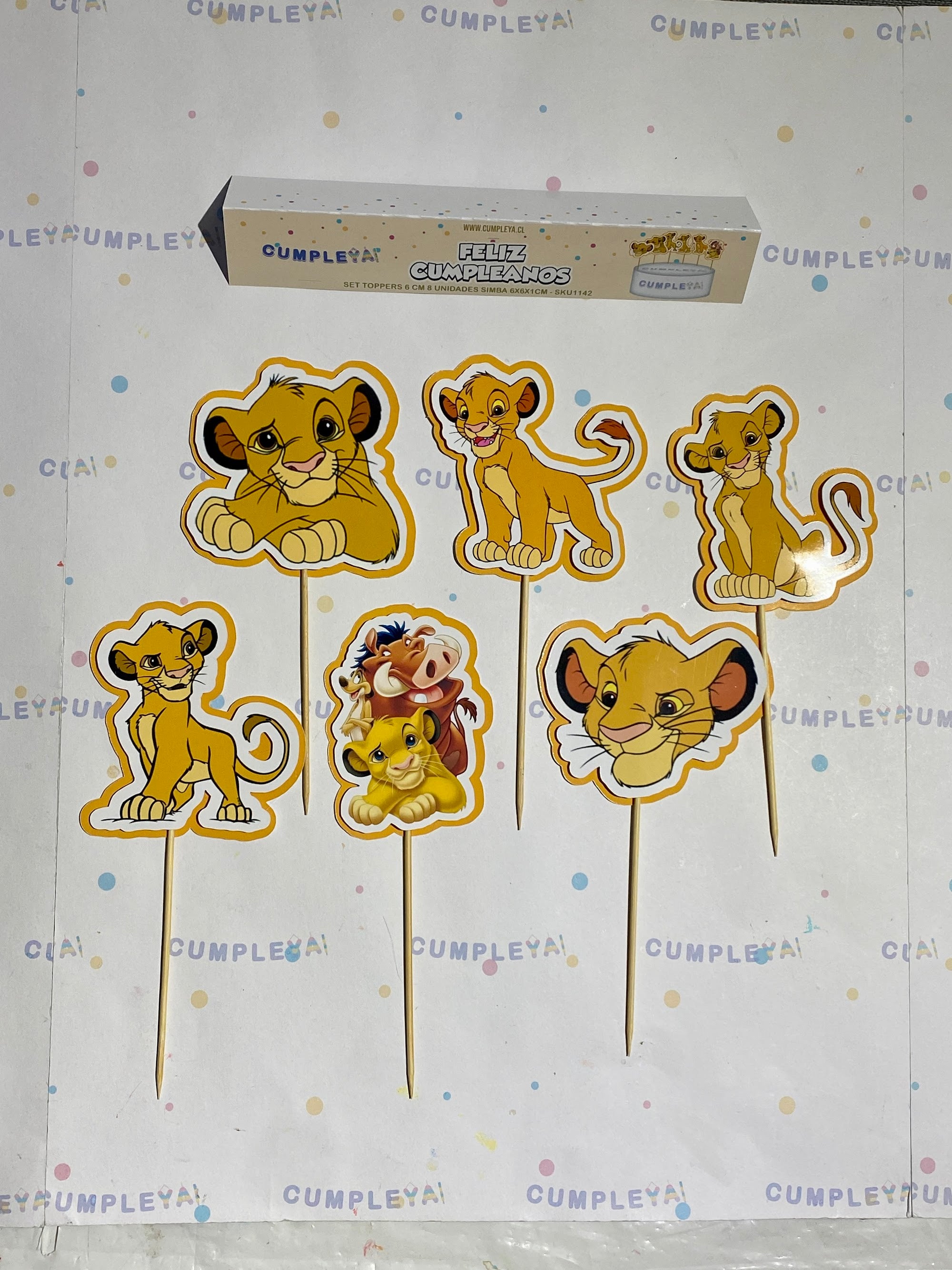 TOPPER SIMBA 8CM SET 6U