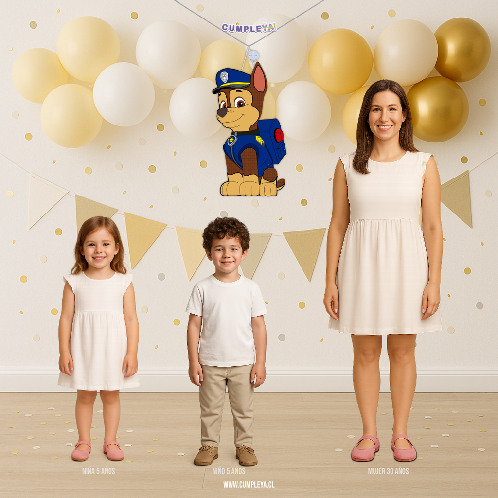 PIÑATA CHASE PAW PATROL 60CM PREMIUM