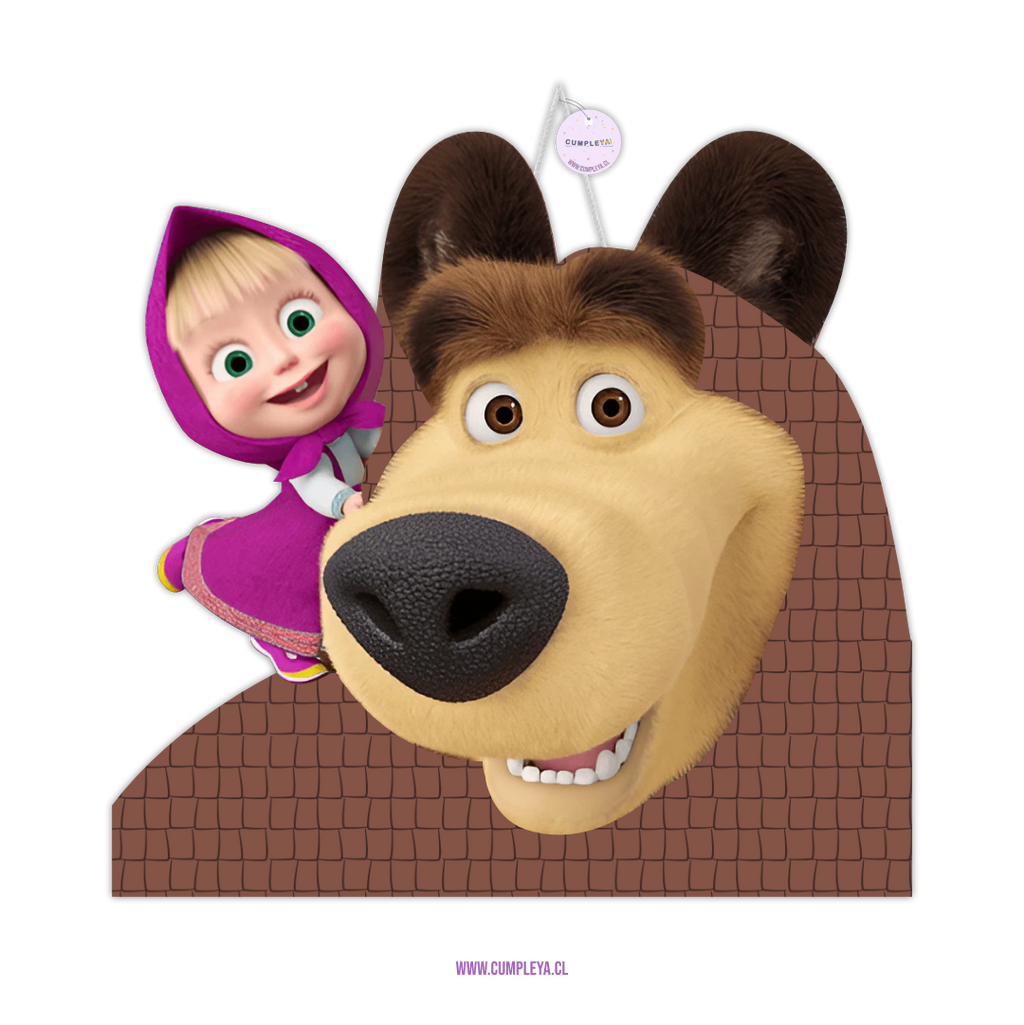 PIÑATA MASHA Y EL OSO 40CM PREMIUM