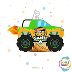 PIÑATA 40 CM MONSTER TRUCK VERDE