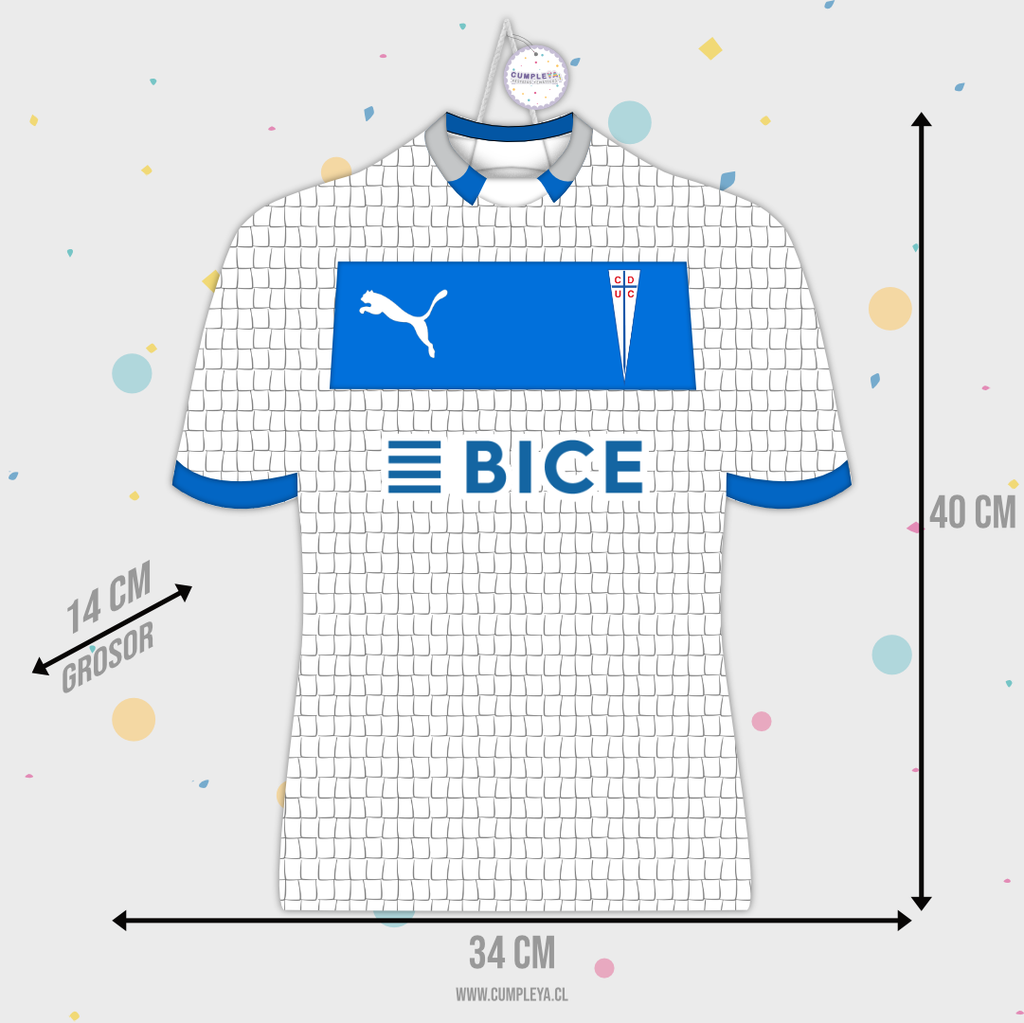 PIÑATA CAMISETA UNIVERSIDAD CATÓLICA 40CM PREMIUM