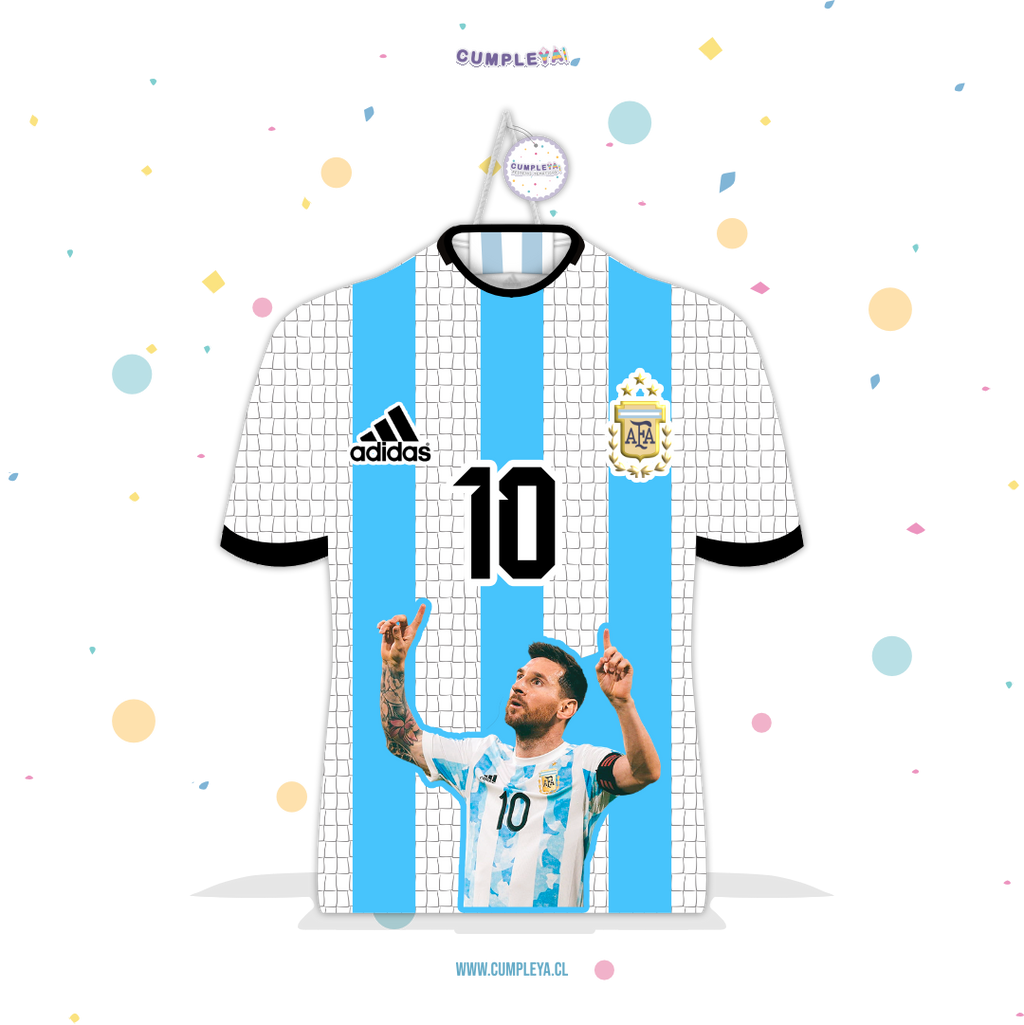 PIÑATA CAMISA ARGENTINA MESSI 60CM PREMIUM