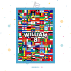 PIÑATA 40 CM RECTANGULAR BANDERAS DEL MUNDO