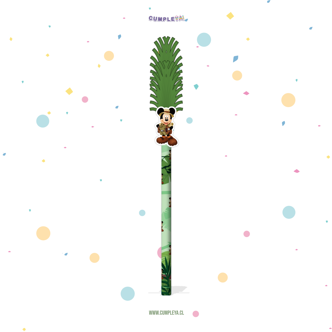 BASTÓN O PALO PARA PIÑATA MICKEY SAFARI