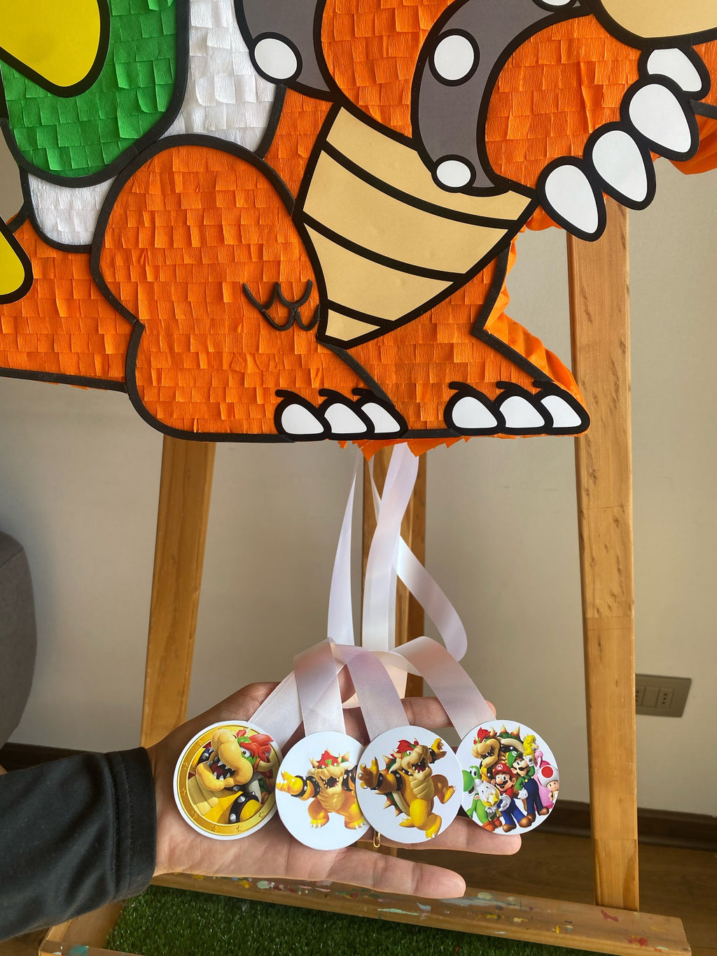 PIÑATA BOWSER DE MARIO BROS 60CM PREMIUM