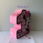 PIÑATA 40 CM NUMERO 1 MINNIE MOUSE