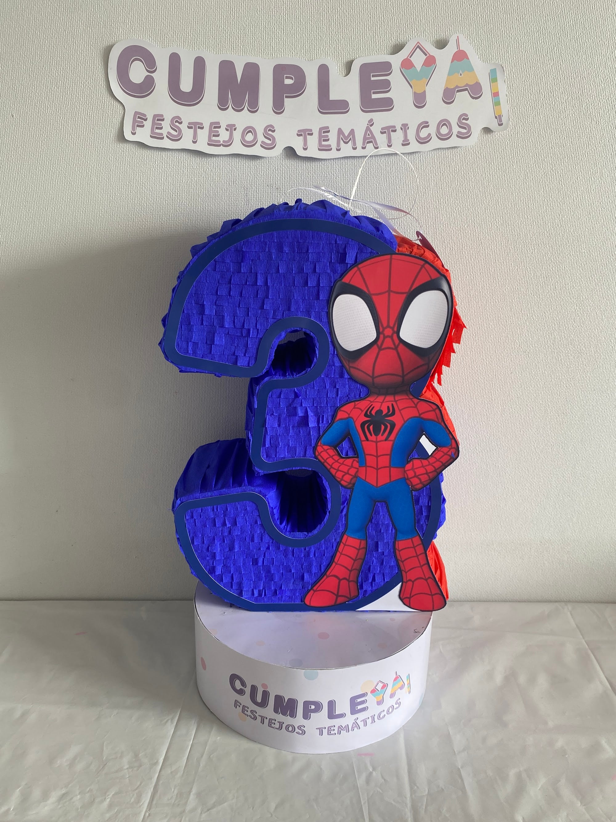 PIÑATA SPIDER-MAN SPIDEY NIÑO NÚMERO 3 40CM PREMIUM