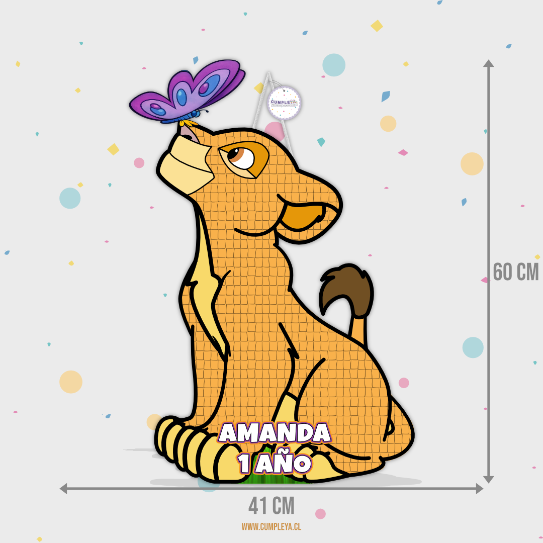 PIÑATA NALA REY LEON 60CM PREMIUM