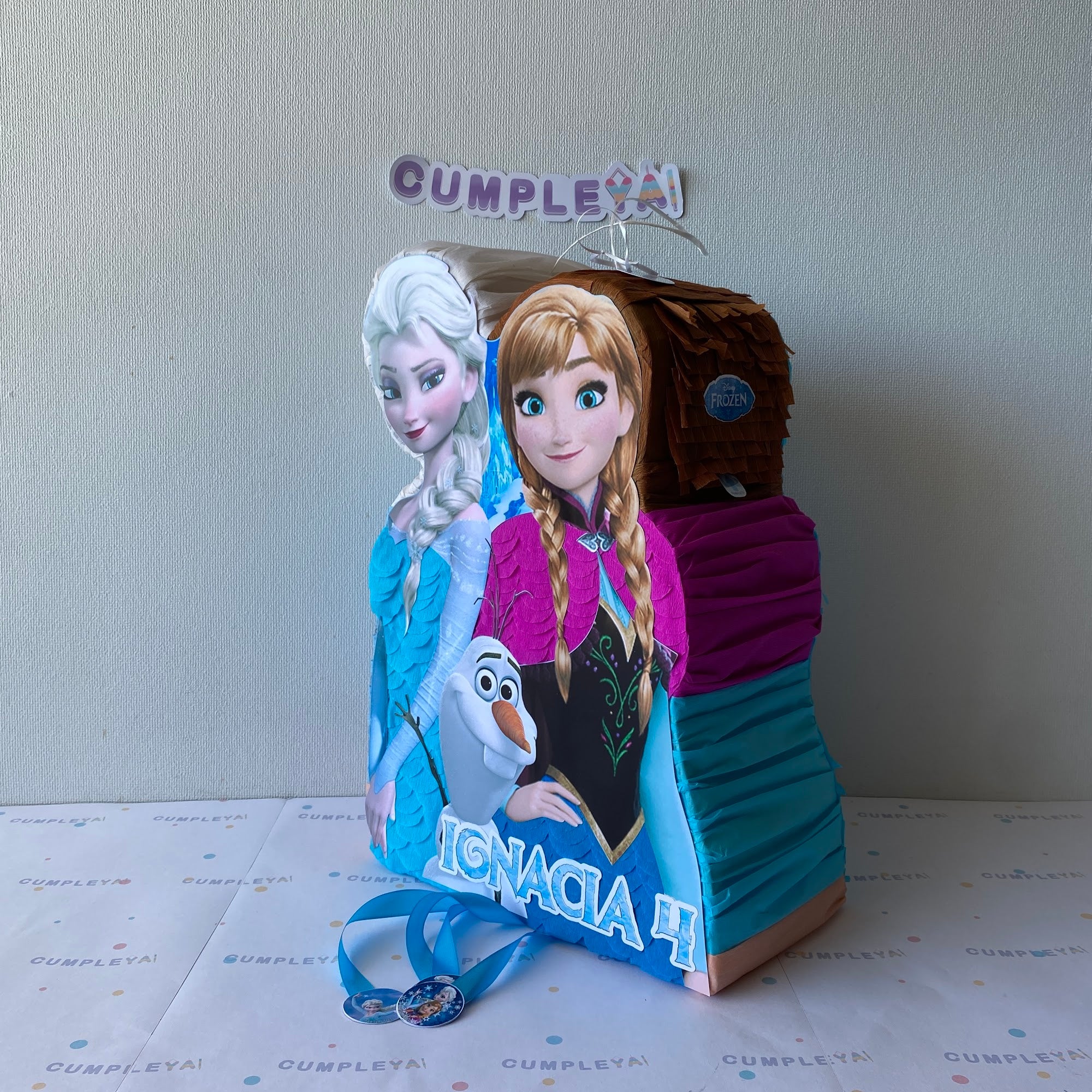 PIÑATA ELSA, ANA Y OLAF DE FROZEN 40CM PREMIUM