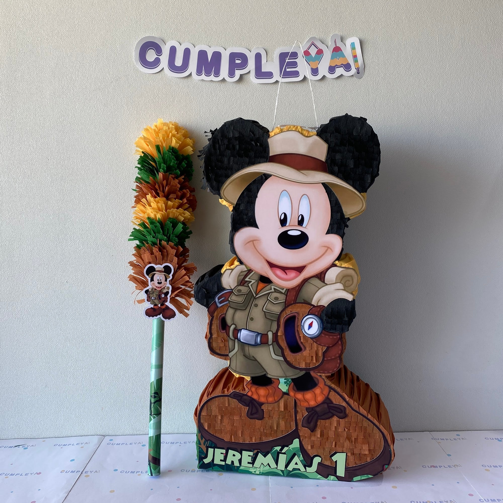PIÑATA MICKEY SAFARI 60CM PREMIUM