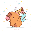 PIÑATA 60 CM XL CAPIBARA HADA