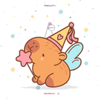 PIÑATA 60 CM XL CAPIBARA HADA