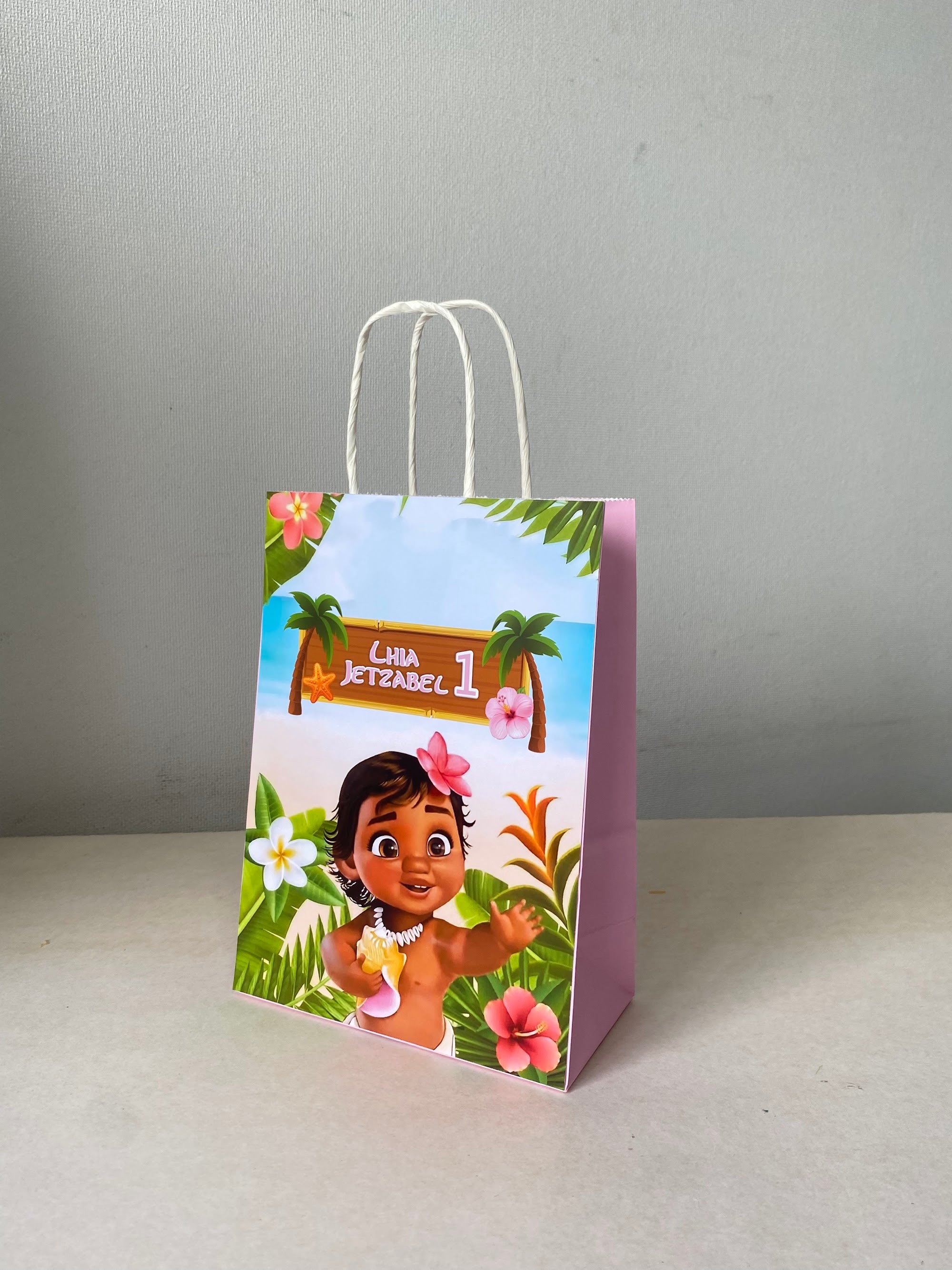 BOLSA SORPRESA MOANA PERSONALIZADA 16X21X8CM