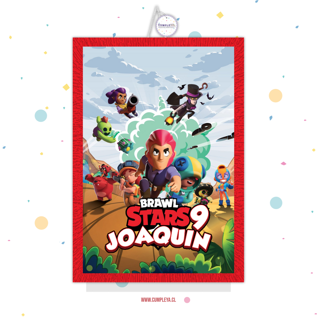 PIÑATA BRAWL STARS RECTANGULAR EXPRÉS 50CM