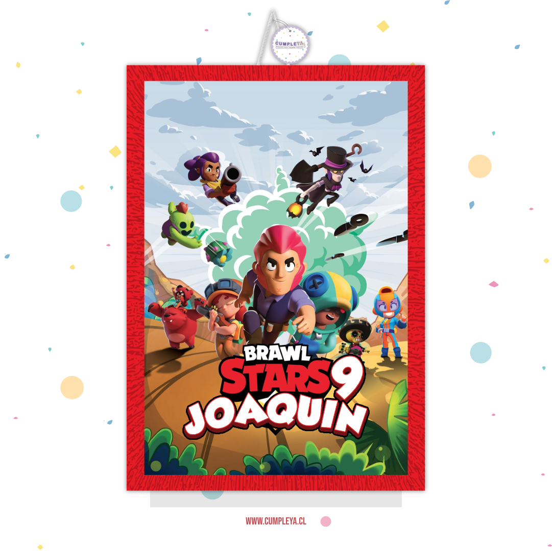 PIÑATA 40 CM RECTANGULAR BRAWL STARS