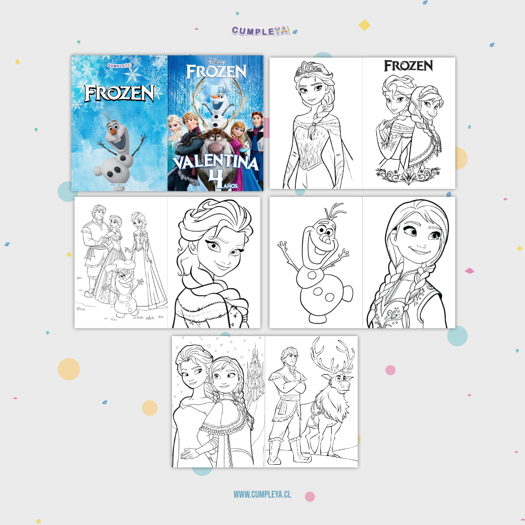 LIBRITO PARA COLOREAR FROZEN 8 PAGINAS 11X15CM