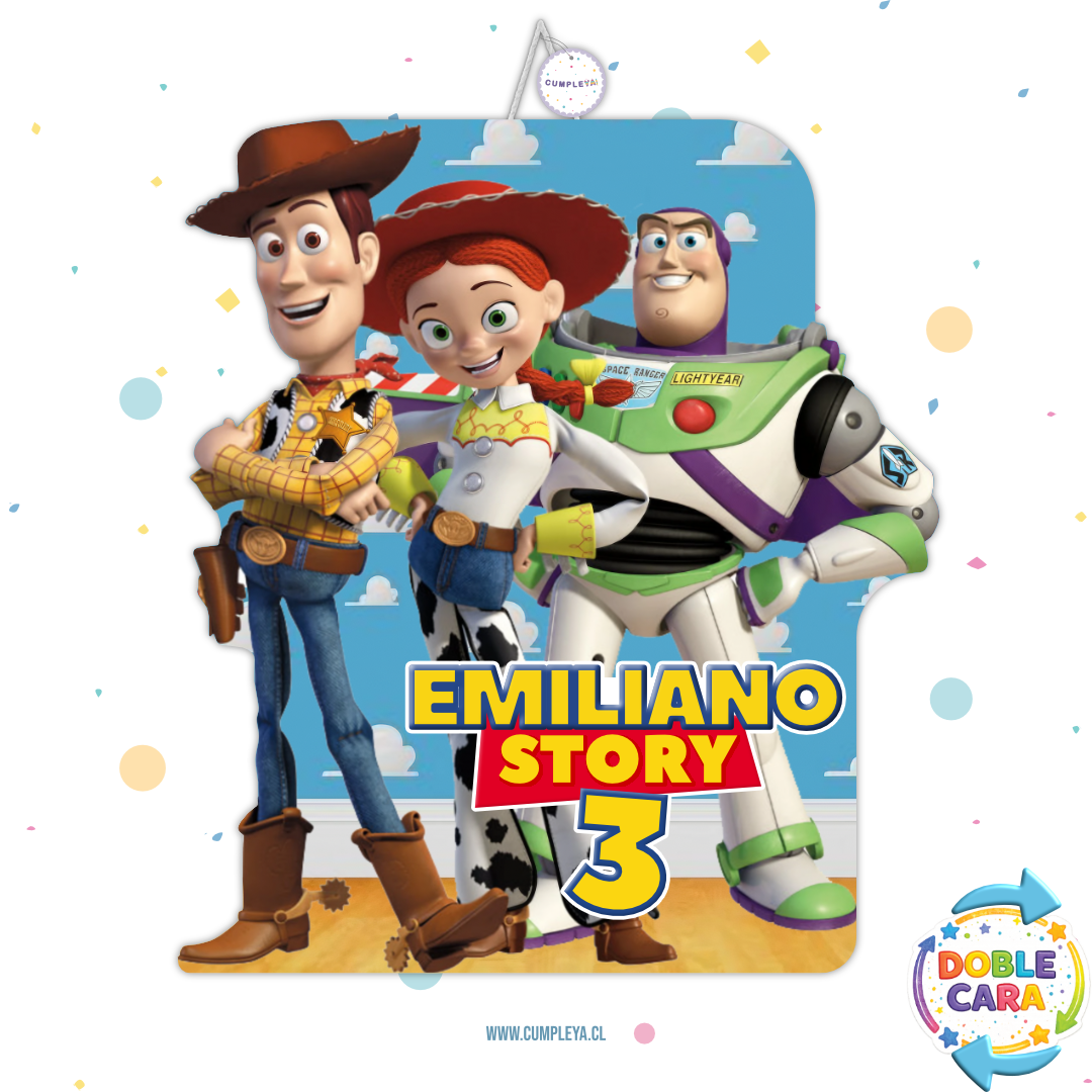 PIÑATA 40 CM WOODY, BUZZ Y JESSIE TOY STORY
