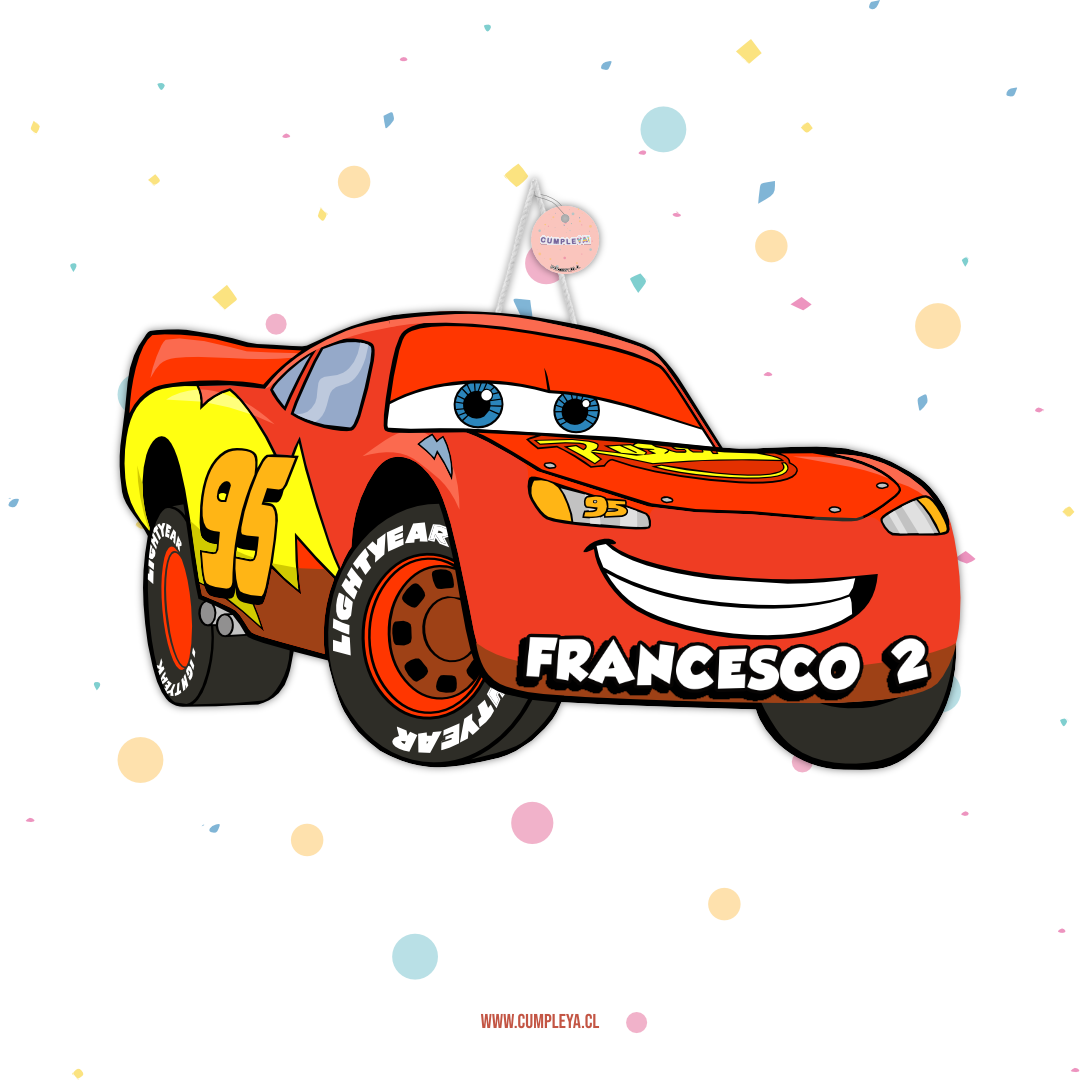PIÑATA RAYO MCQUEEN 40CM FIGURA EXPRÉS