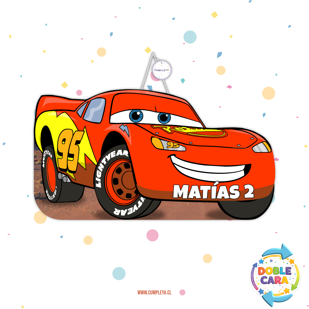 PIÑATA 40 CM RAYO MCQUEEN