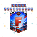BANDERIN FELIZ CUMPLEAÑOS KARTING