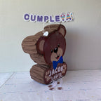 PIÑATA 40 CM OSITO LAZO AZUL