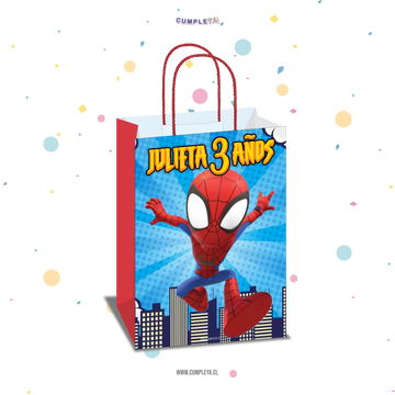 BOLSA SORPRESA 16 × 21 × 8 CM SPIDEY