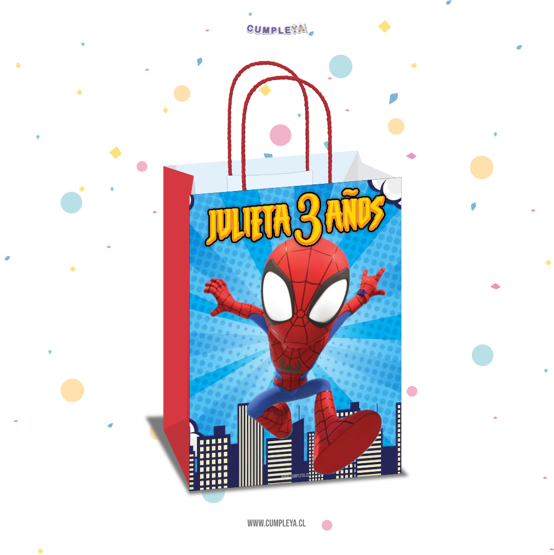 BOLSA SORPRESA 16 × 21 × 8 CM SPIDEY