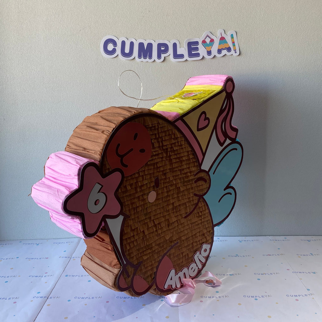 PIÑATA CARPIBARA HADA 60CM PREMIUM