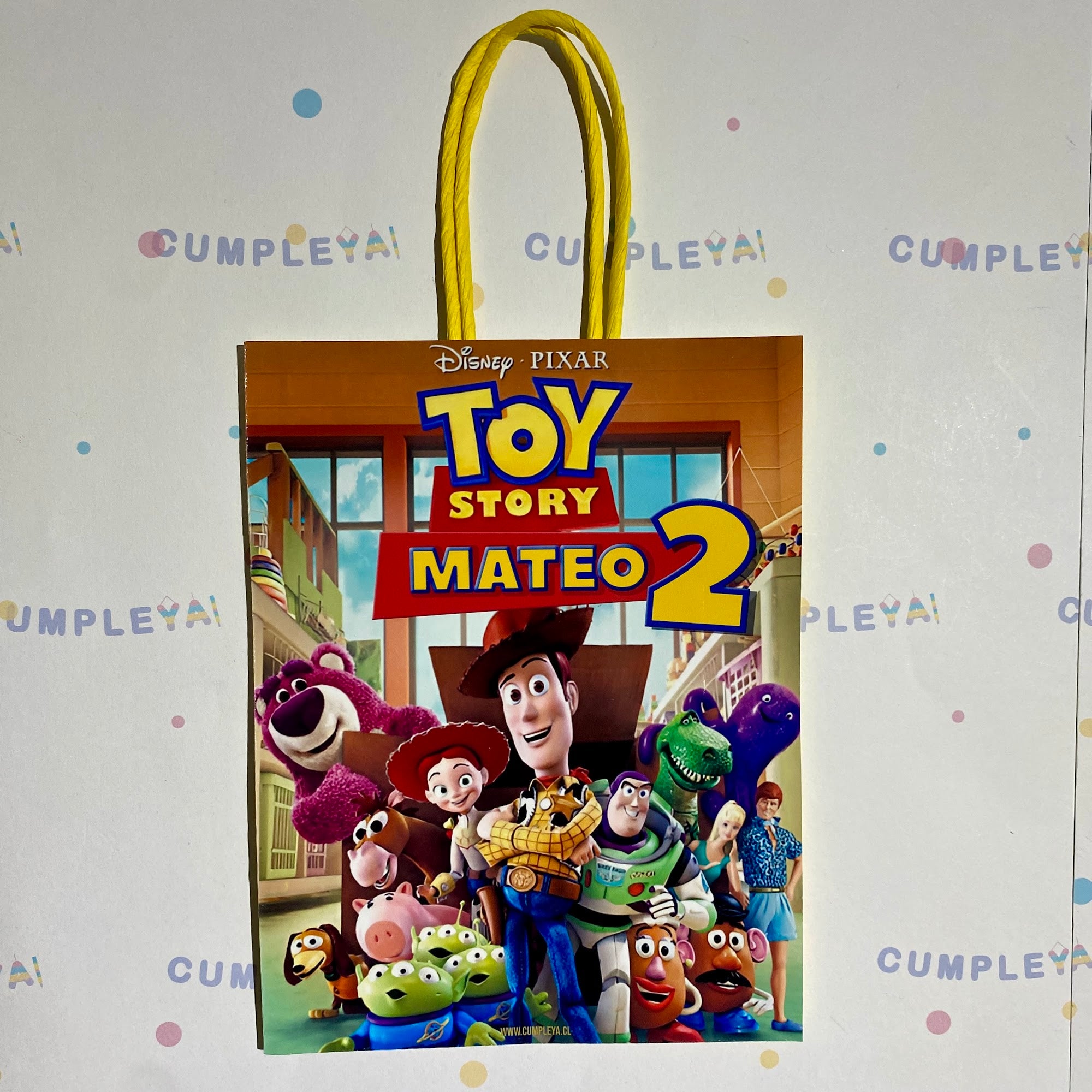 BOLSA SORPRESA TOYS STORY PERSONALIZADO 16X21X8CM