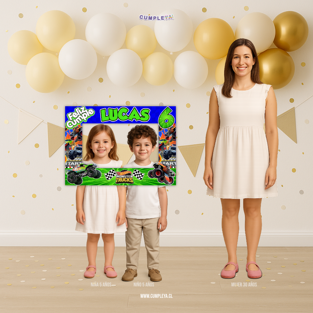 CUADRO SELFIE MONSTER TRUCK 77X55CM