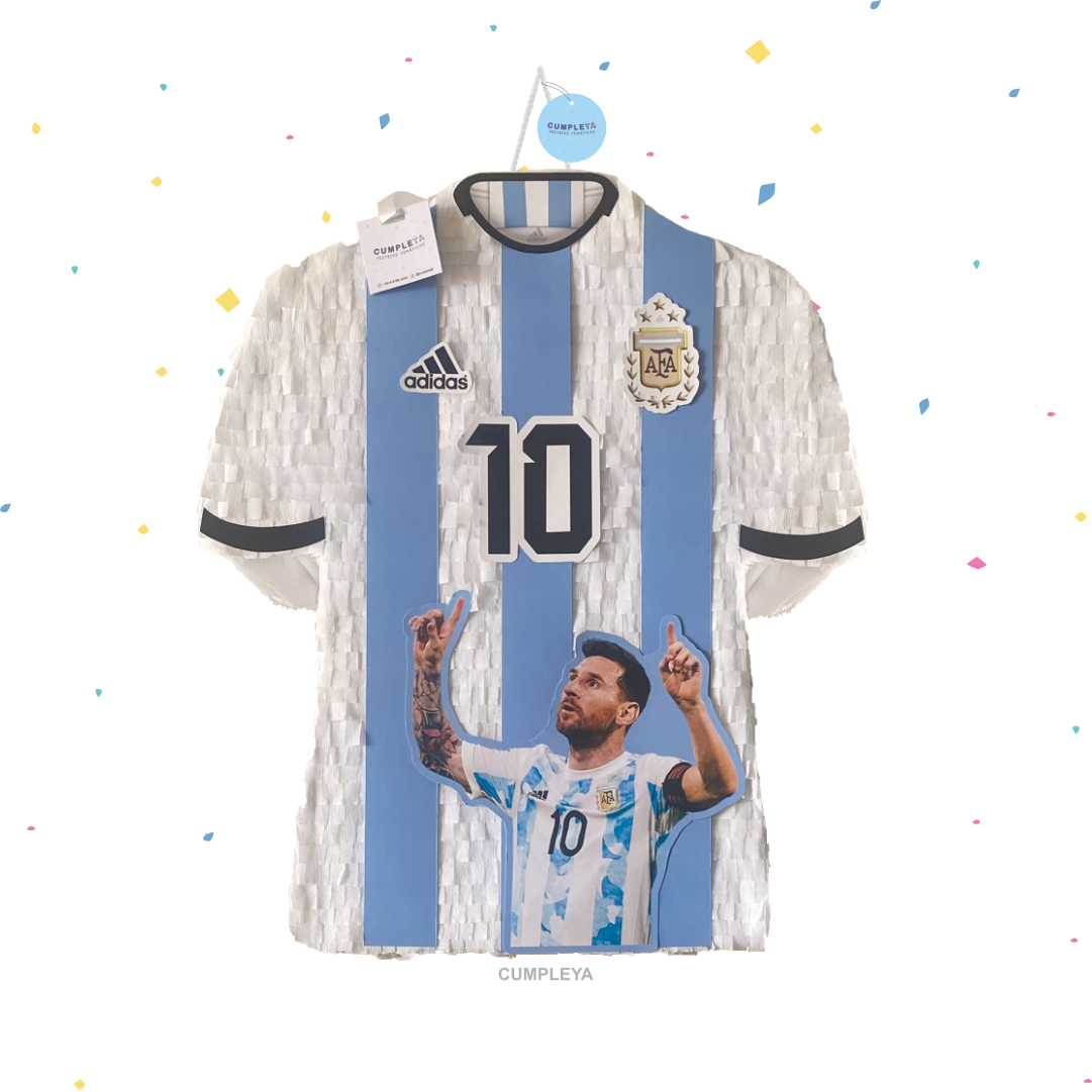 PIÑATA CAMISA ARGENTINA MESSI 40CM PREMIUM