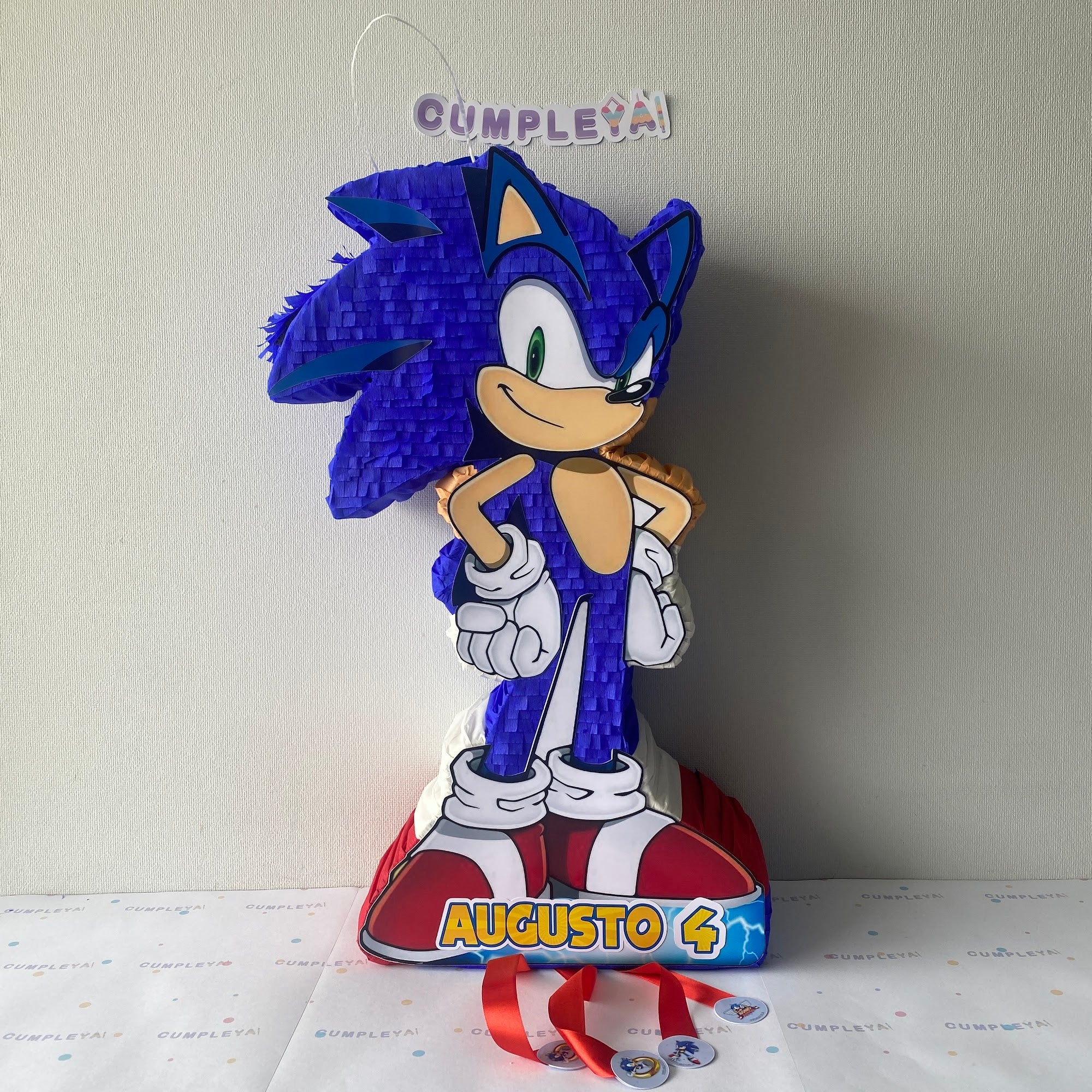 PIÑATA SONIC 60CM PREMIUM