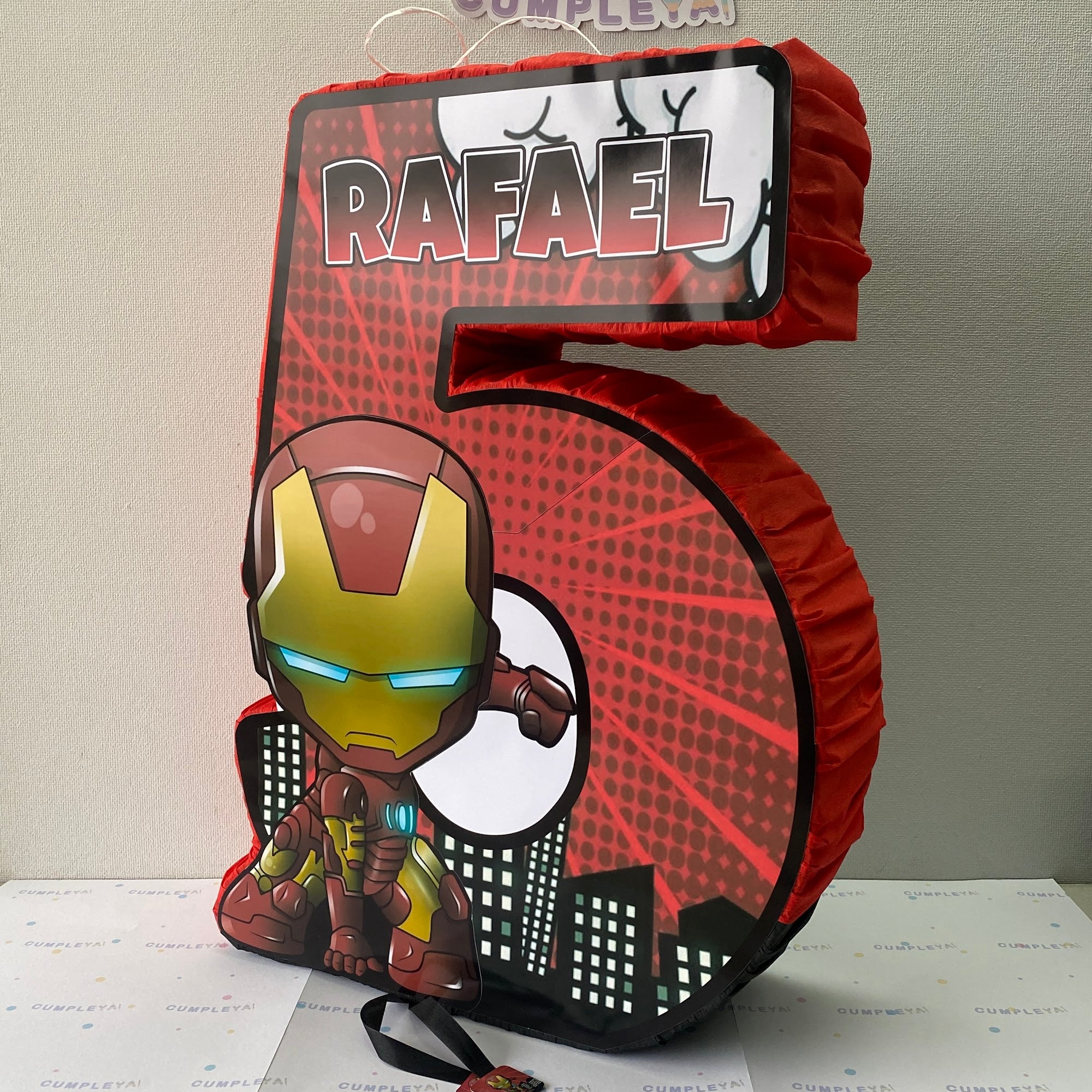 PIÑATA 60 CM XL IRONMAN BEBE NUMERO 5
