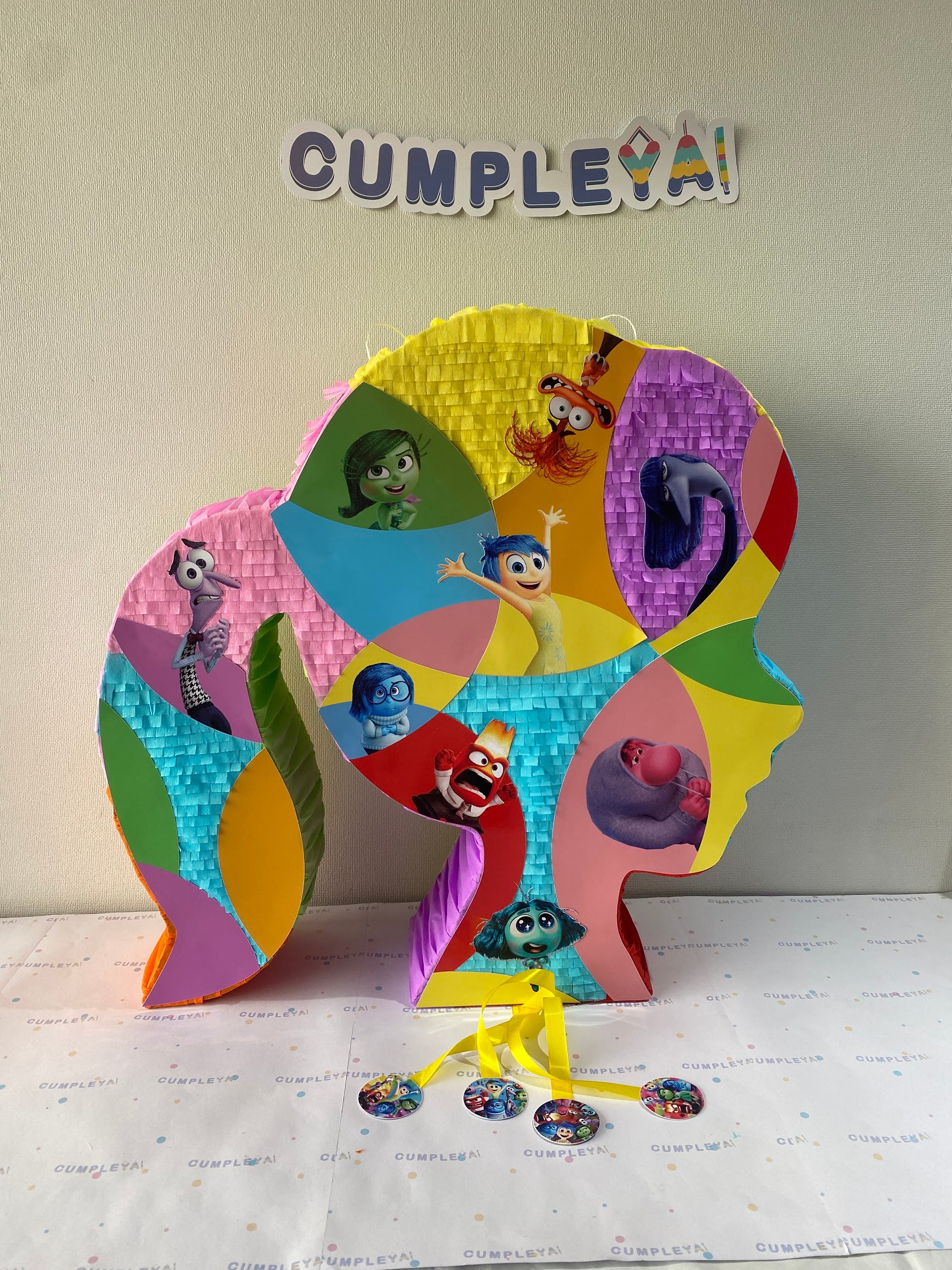 PIÑATA INTENSAMENTE 60CM PREMIUM