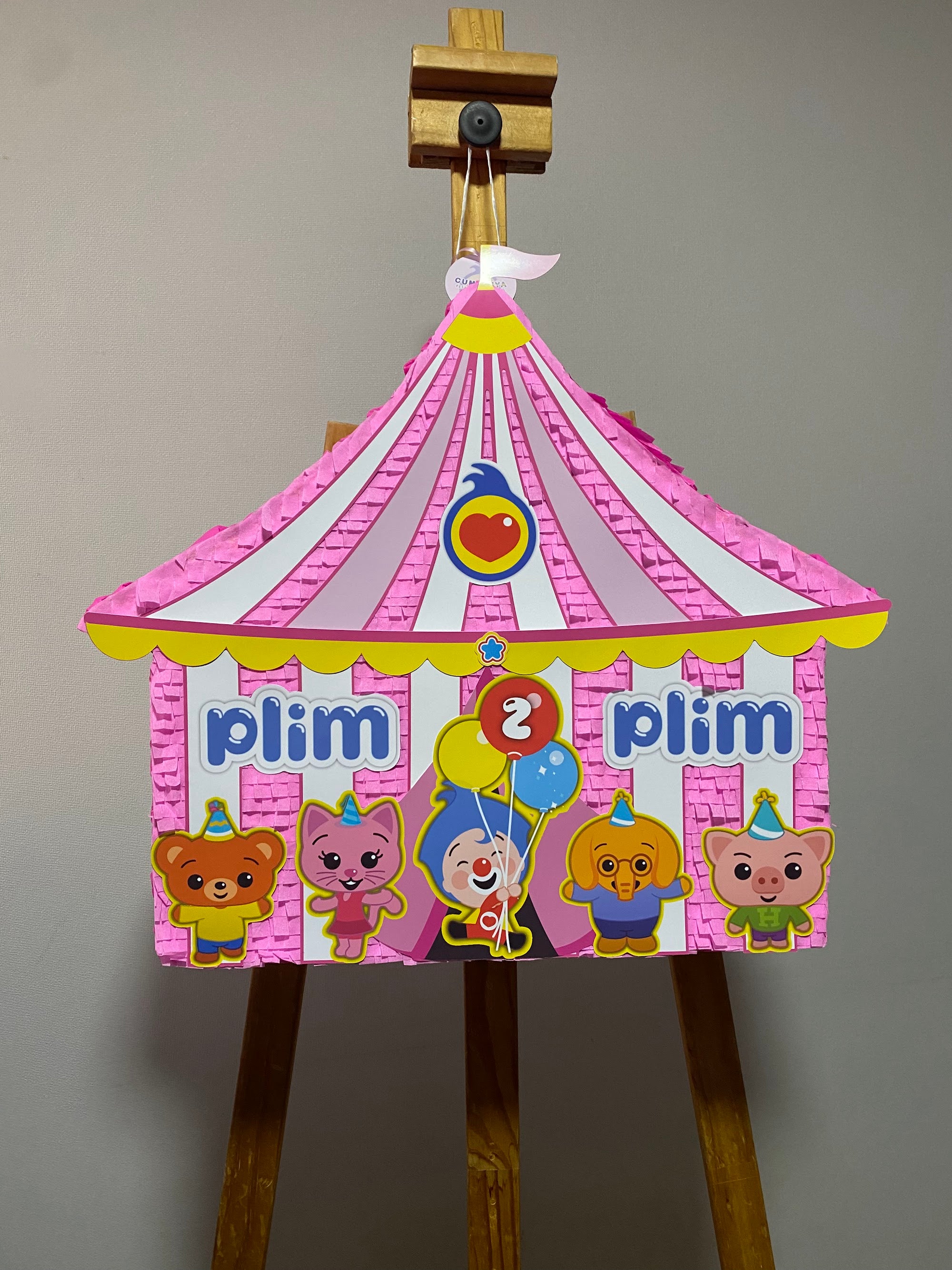 PIÑATA CIRCO PLIM PLIM 40CM PREMIUM