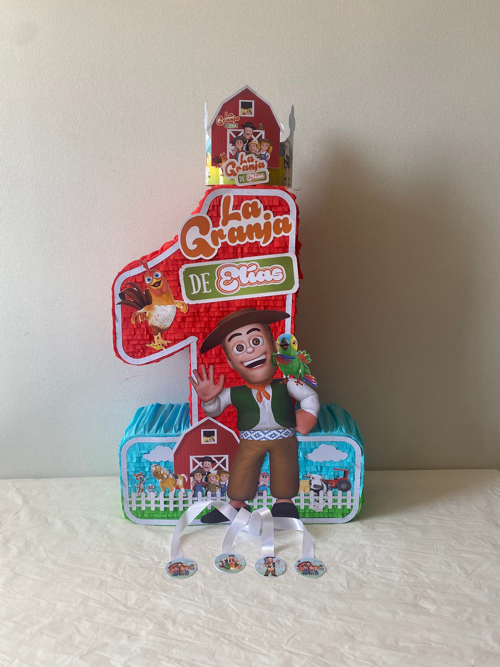 PIÑATA NUMERO 1 GRANJA DE ZENON 60CM PREMIUM