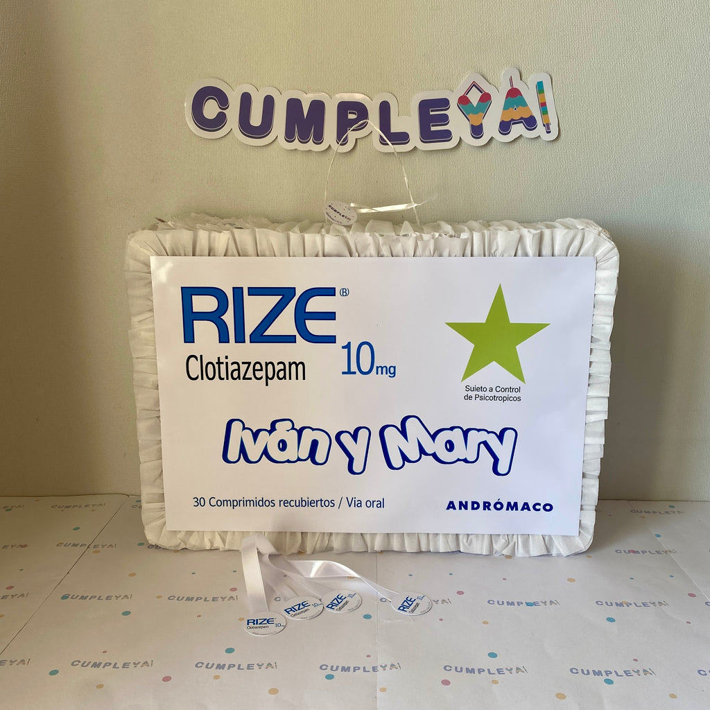 PIÑATA CAJA DE MEDICAMENTO RECTANGULAR EXPRÉS 50CM