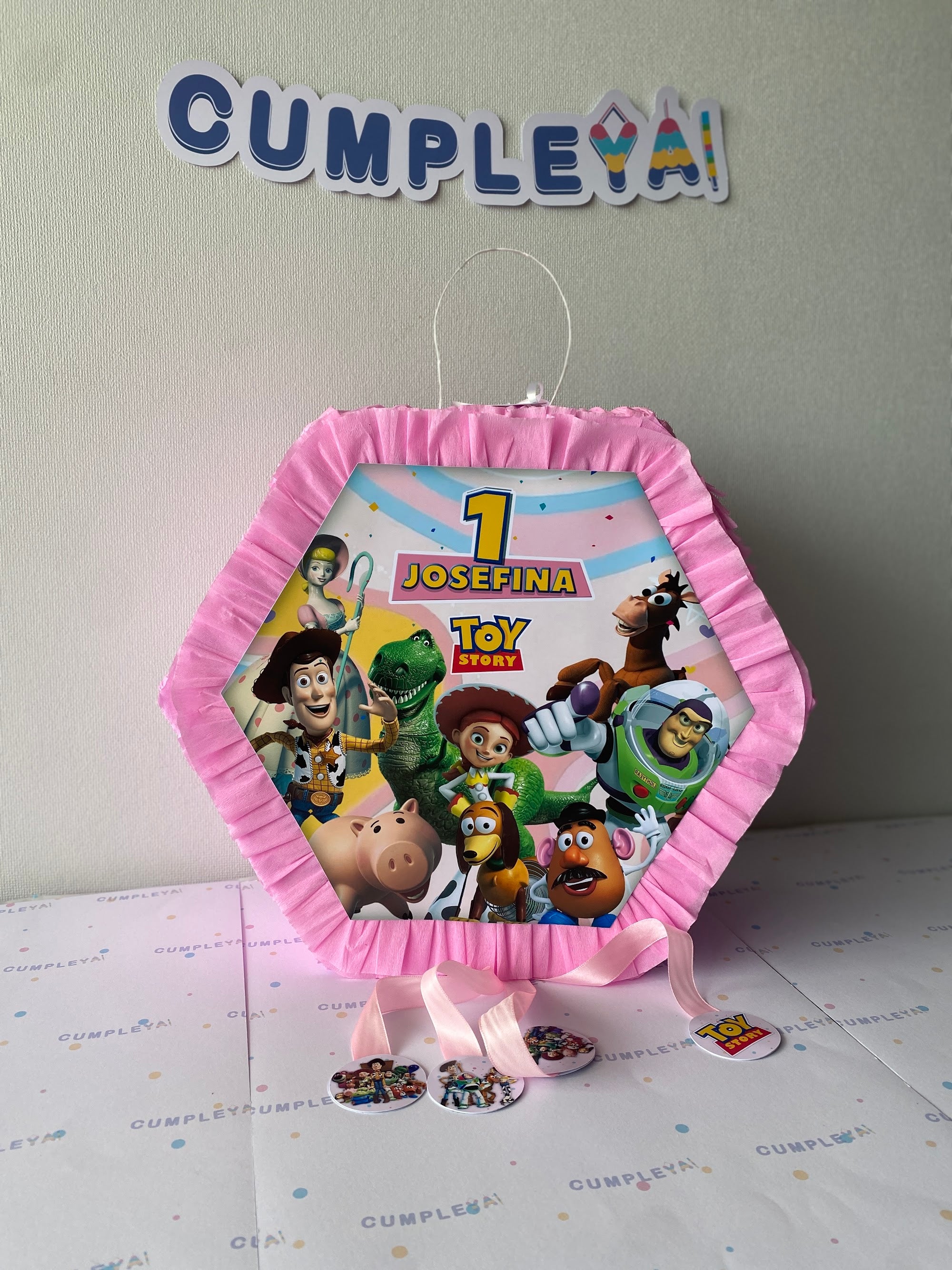 PIÑATA TOYS STORY HEXAGONAL EXPRÉS 40CM