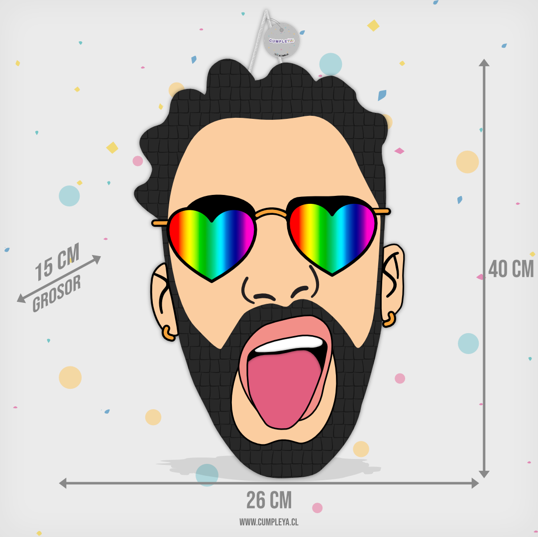 PIÑATA BAD BUNNY 40CM PREMIUM