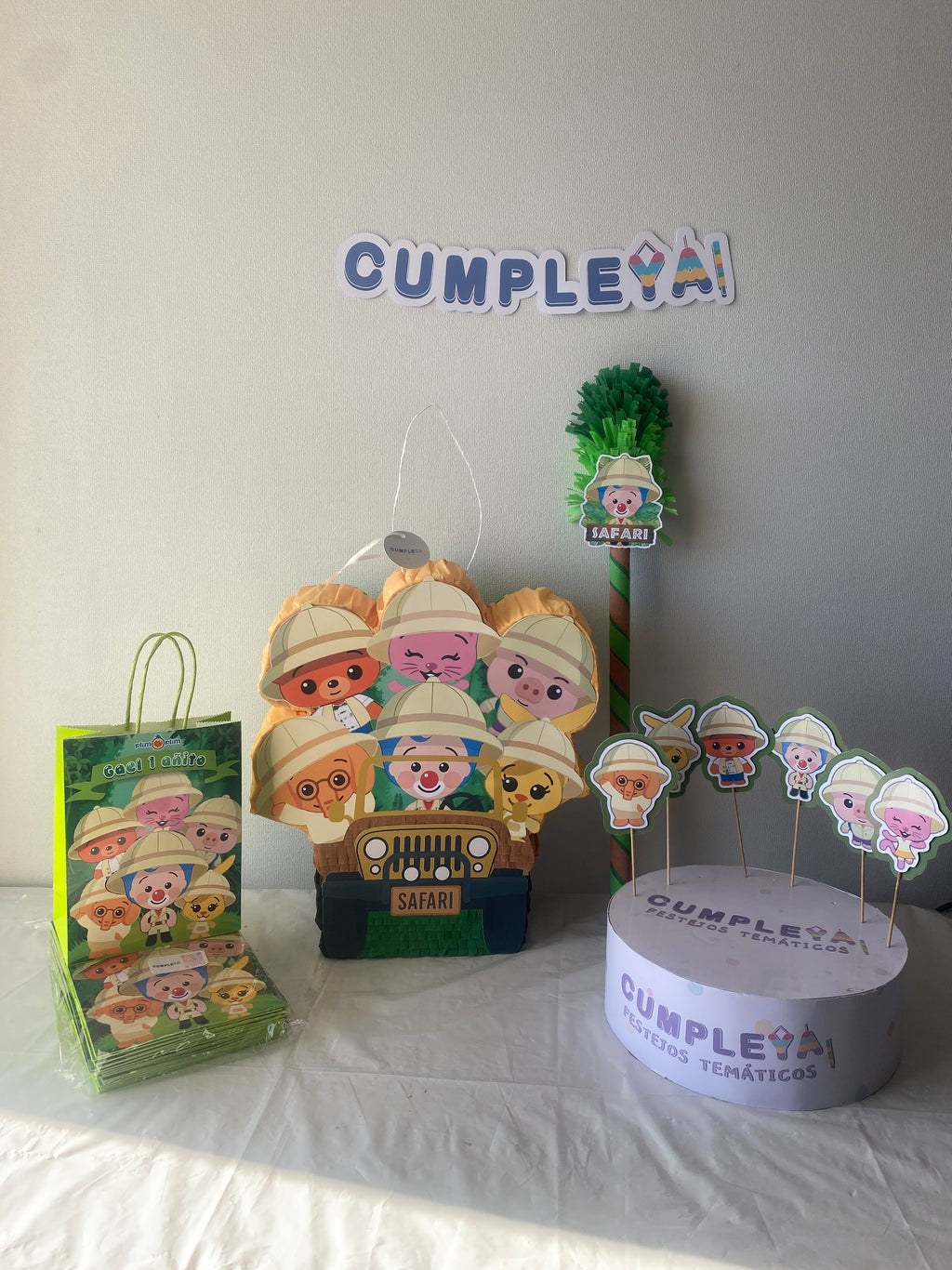 PIÑATA JEEP SAFARI PLIM PLIM 40CM PREMIUM