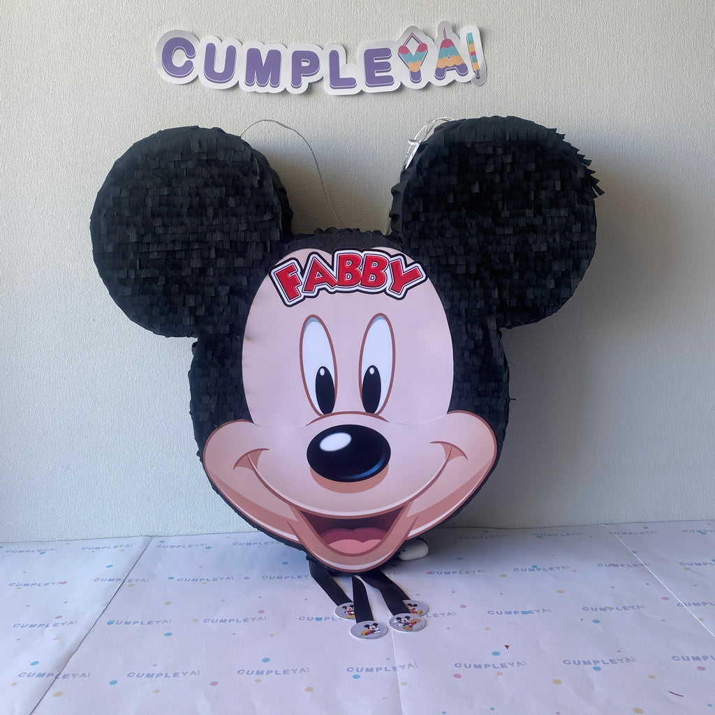 PIÑATA MICKEY MOUSE CABEZA 60CM PREMIUM