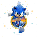 PIÑATA 40 CM SONIC EN ARO