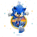 PIÑATA 40 CM SONIC EN ARO