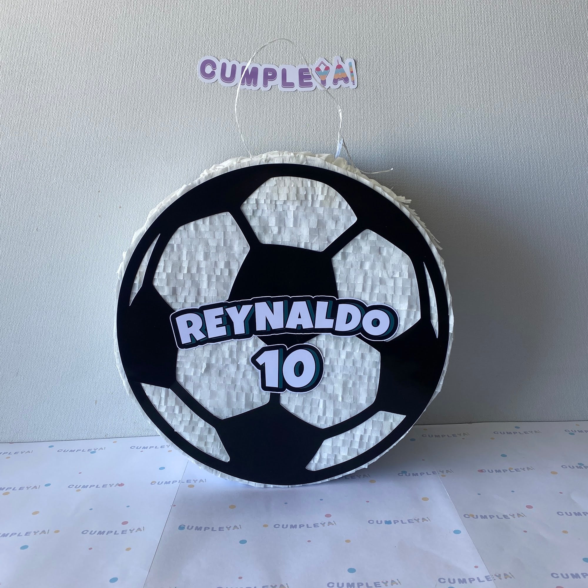 PIÑATA PELOTA DE FUTBOL 40CM PREMIUM